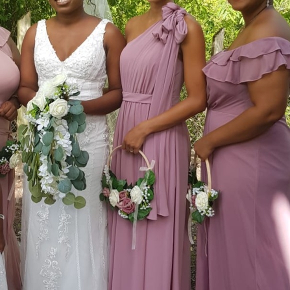 Azazie Naima Size 2 Vintage Mauve - Picture 2 of 6